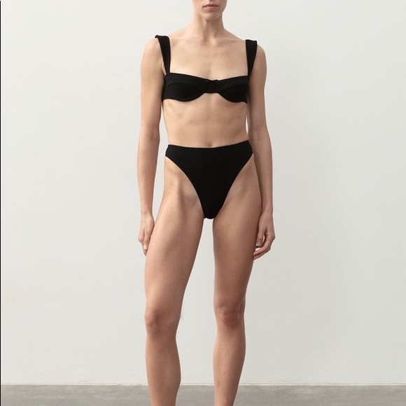 NWT Ziah Lee Bottom Black Boucle Size 10 AUS Or Small/Medium US Bikini Swimsuit - Picture 3 of 3